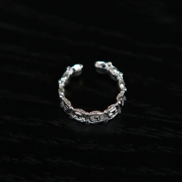 SALE E PEPE Sterling Silver Picture Ring SEP-SP04F11-YIN Silver